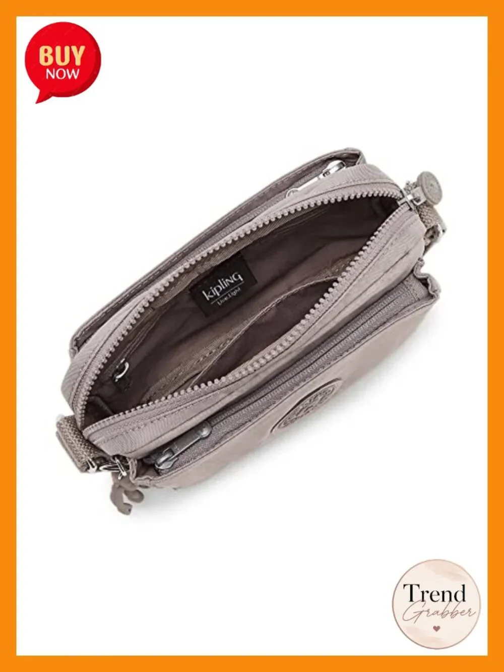 Kipling Abanu Convertible Crossbody Waist Pack Nylon Zip